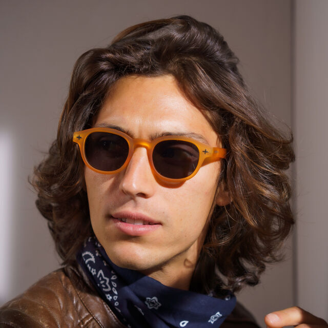 OCCHIALE DA SOLE AURELIO GIALLO DA UOMO