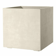 VASO CUBO MILLENIUM 25X25X25 PERLA