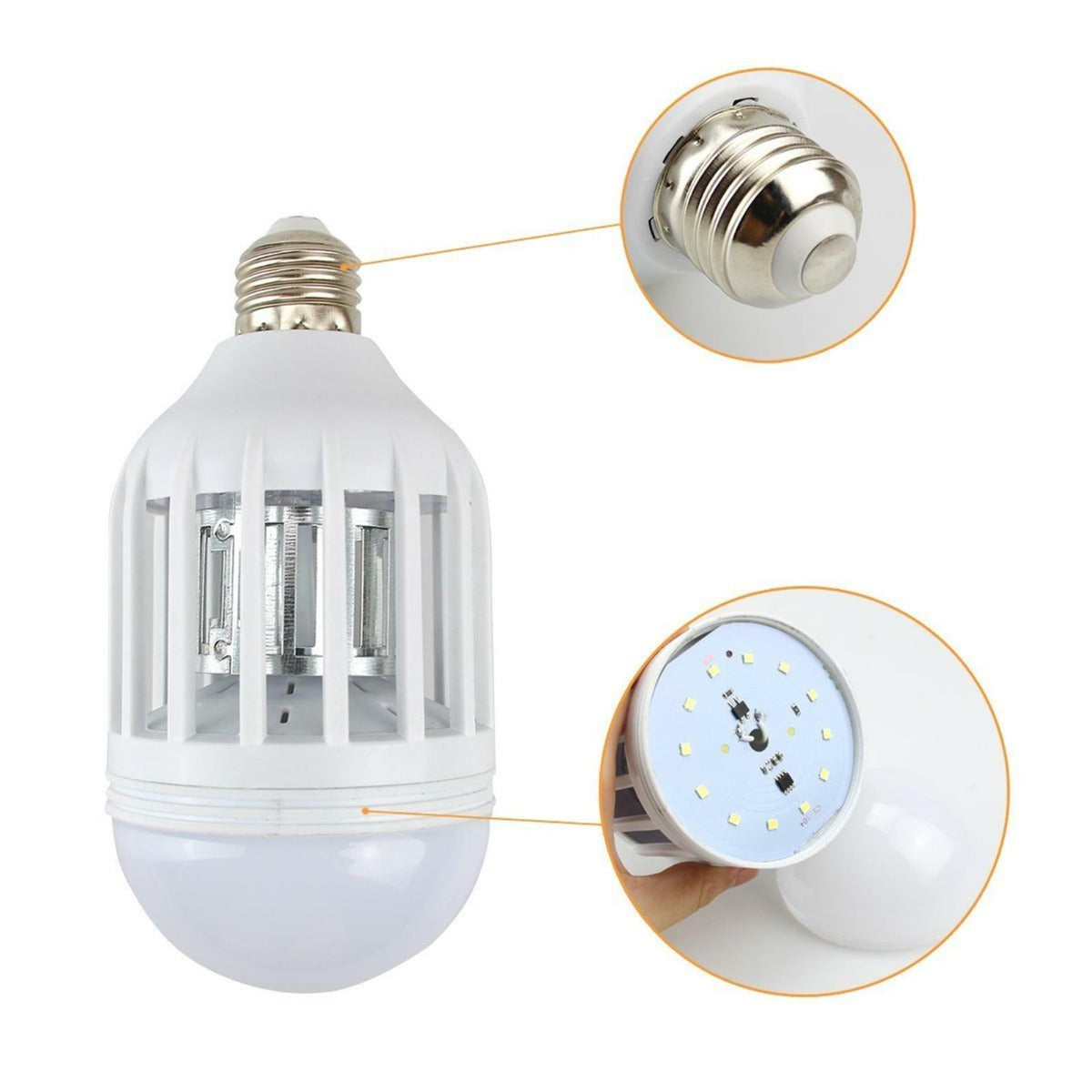 LAMPADA LED ANTIZANZARE 2 IN 1