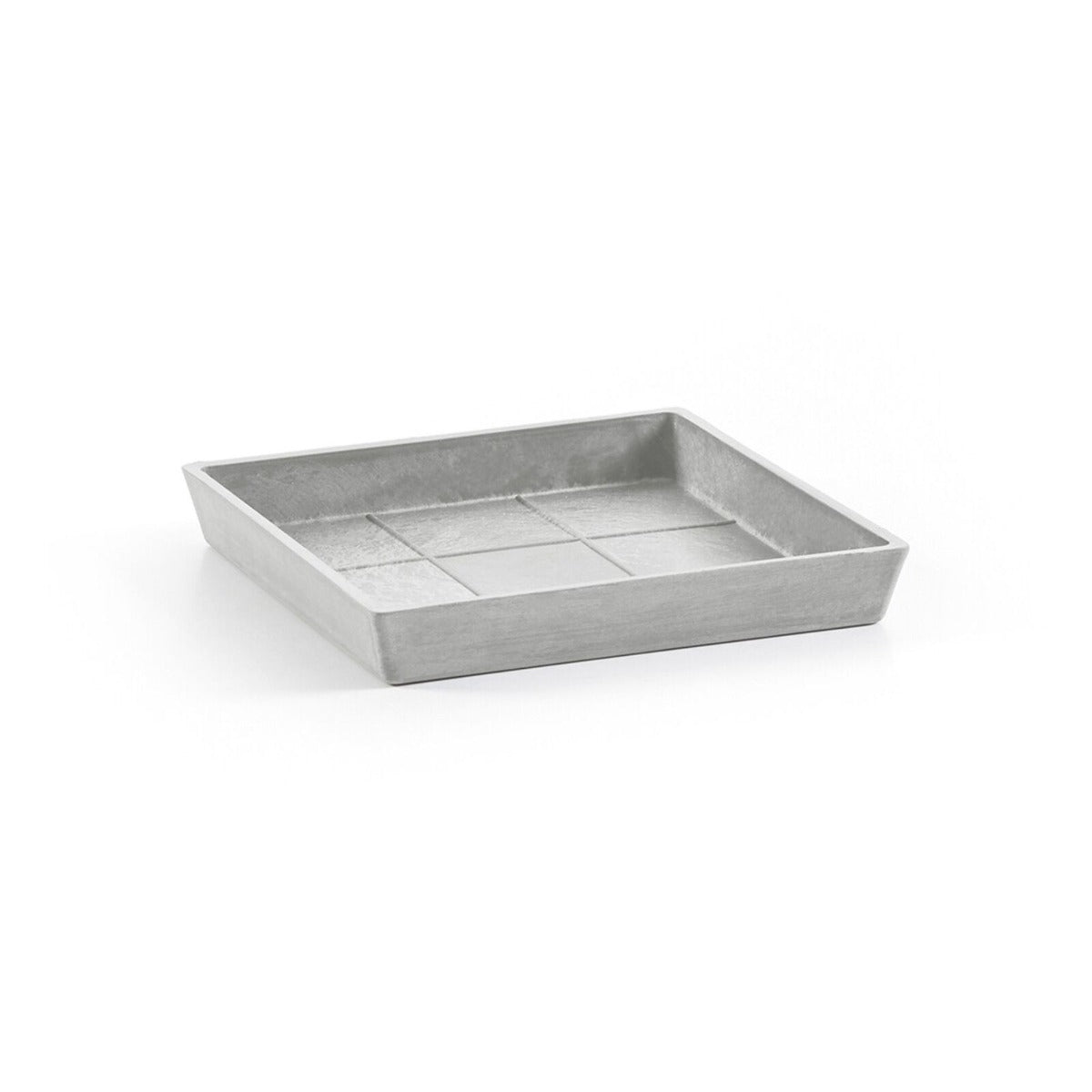 SOTTOVASO QUADRATO ROTTERDAM GRIGIO CHIARO 18CM