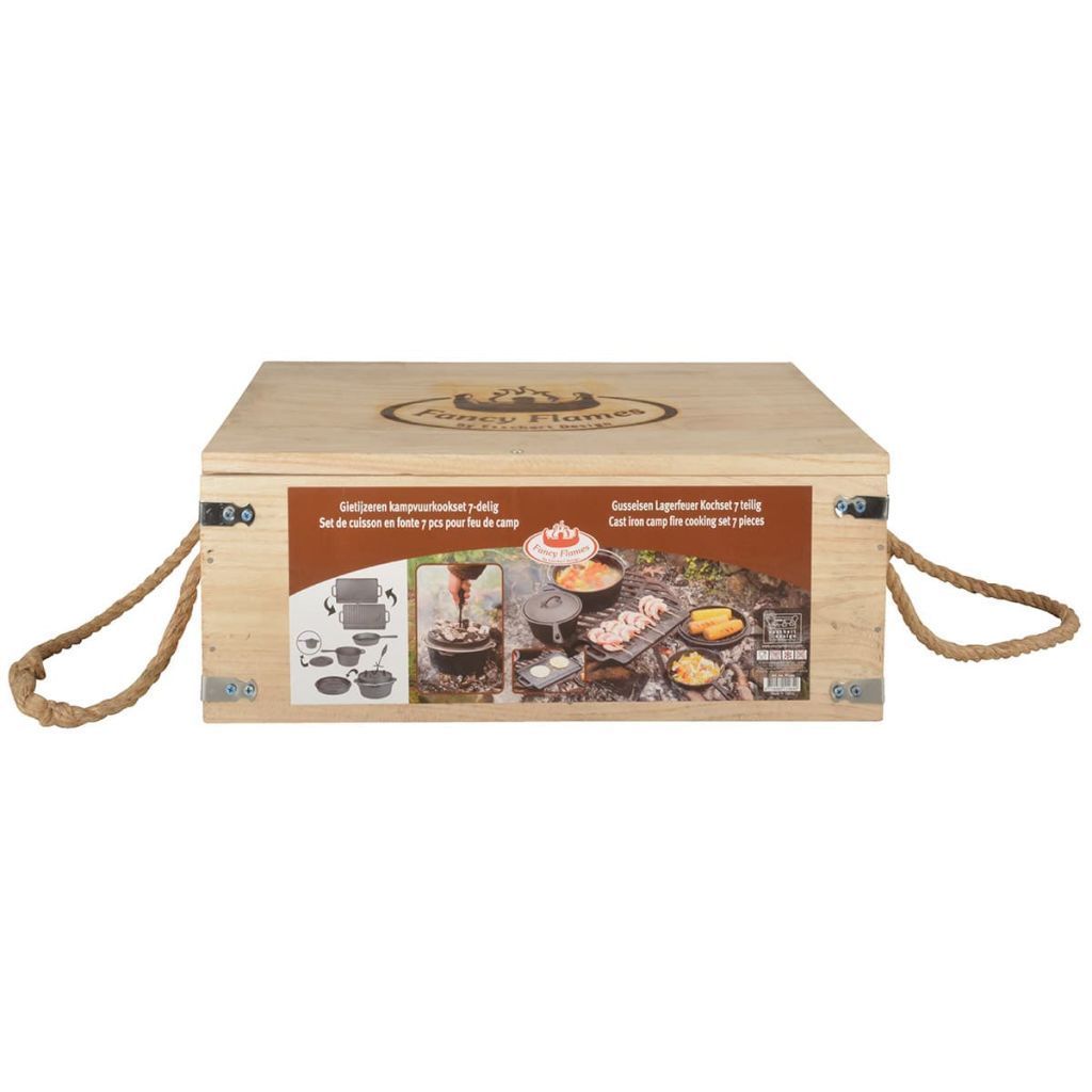 SET DA CUCINA IN GHISA 7 PEZZI