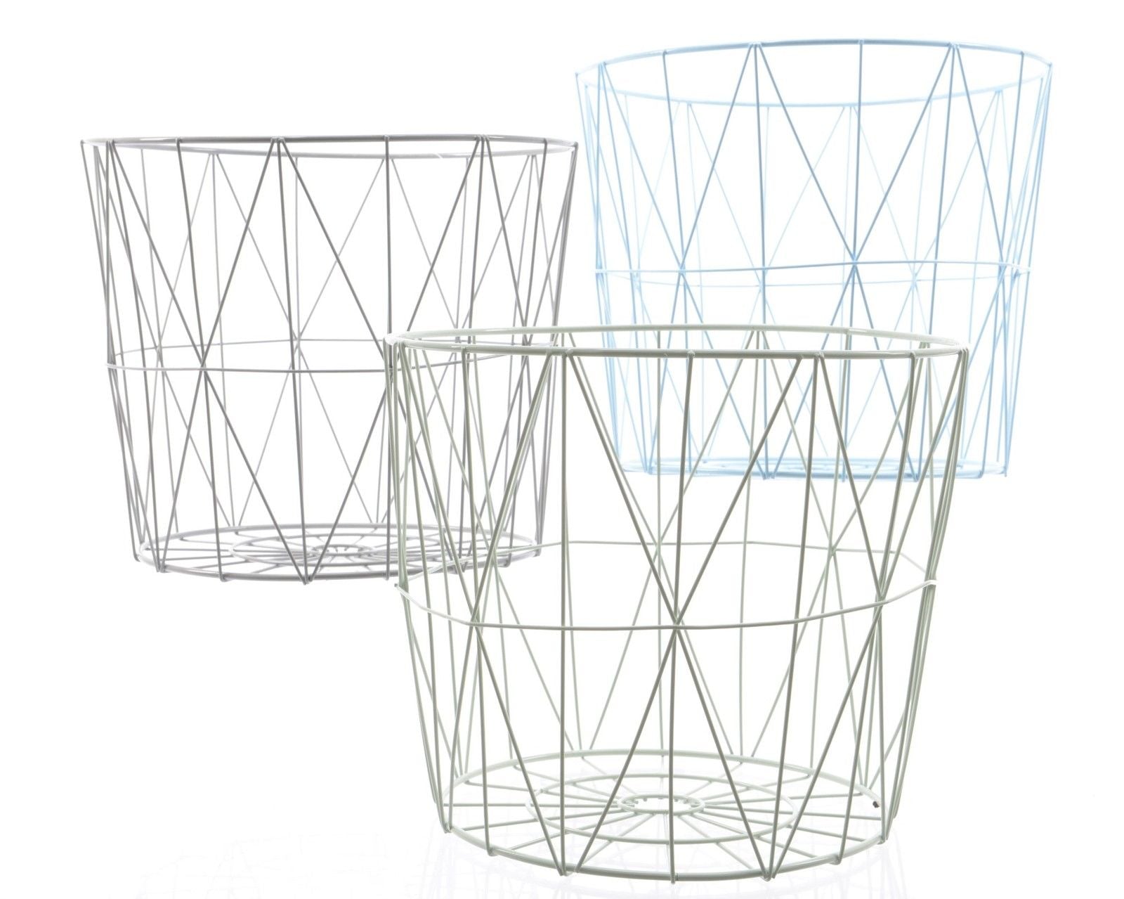 CESTINO CONTENITORE IRON BASKET 35X31 CM IN FERRO