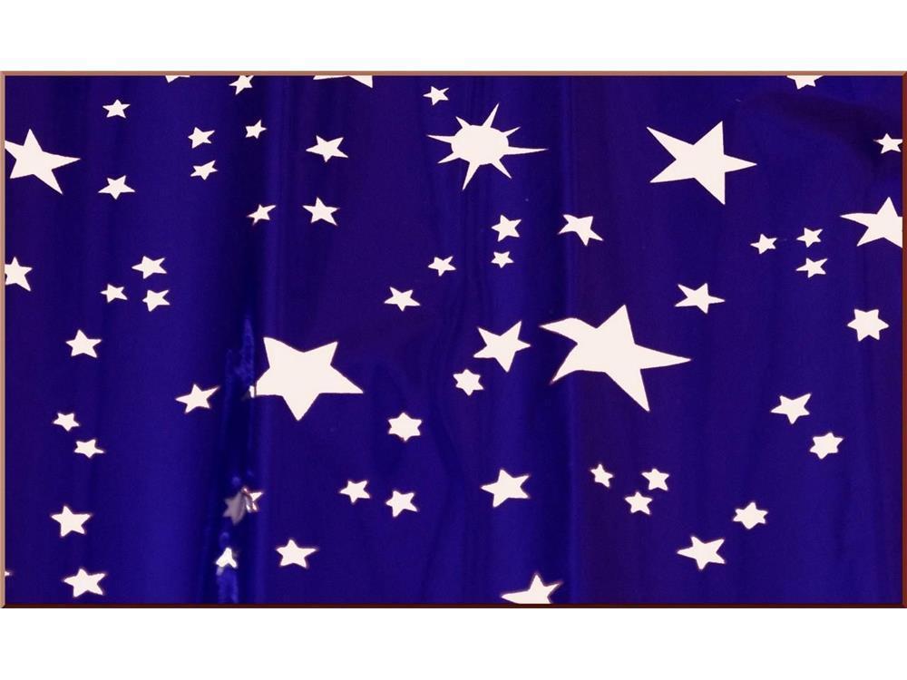 ROTOLO CARTA CIELO METALLIZZATA STELLE ARGENTO 70X100CM