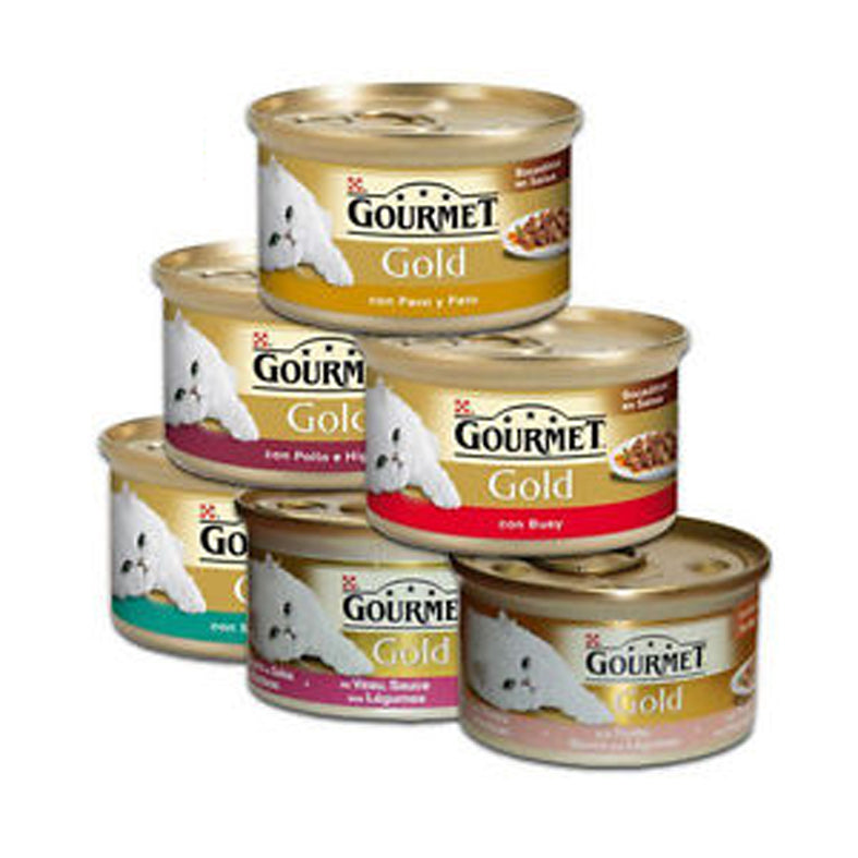 PURINA GOURMET GOLD CIBO UMIDO IN LATTINA PER GATTI GUSTO A SCELTA 85 GRAMMI