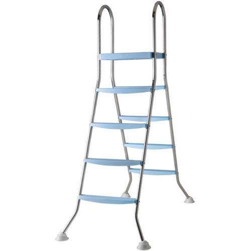 SCALETTA IN ACCIAIO INOX PER PISCINA FUORI TERRA CON ALTEZZA 132 CM