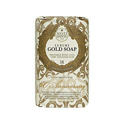 SAPONE VEGETALE LUXURI GOLD ORO 24K 250GR 60TH ANNIVERSARY