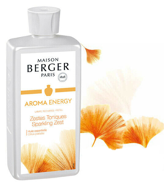 FRAGRANZA PER LAMPADA CATALITICA AROMA ENERGY ZESTES TONIQUES 500 ML LAMPE BERGER