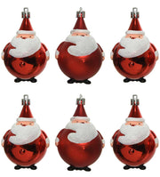 OFFERTA 6 BABBO NATALE APPENDIBILI LUCIDO/OPACO 5,5X8,5CM ASSORTITI