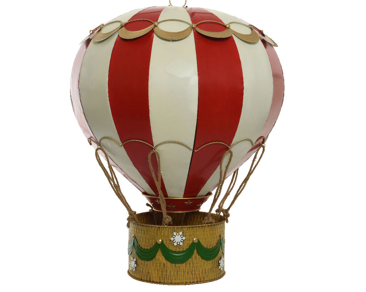 MONGOLFIERA BIANCA/ROSSA H.139CM APPENDIBILE