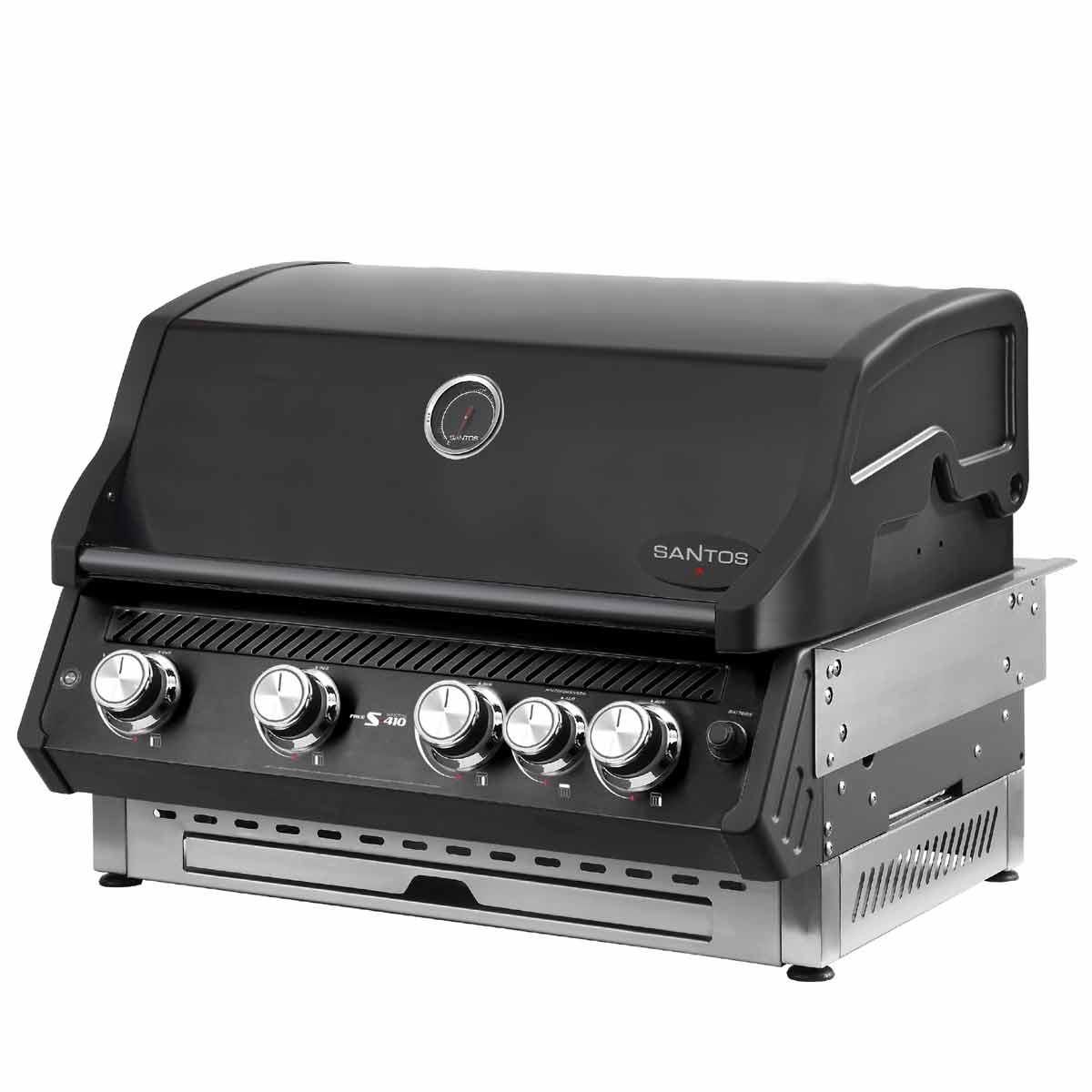 Barbecue S-410 PRO a Gas da Incasso 81.4x31x54cm Nero SANTOS
