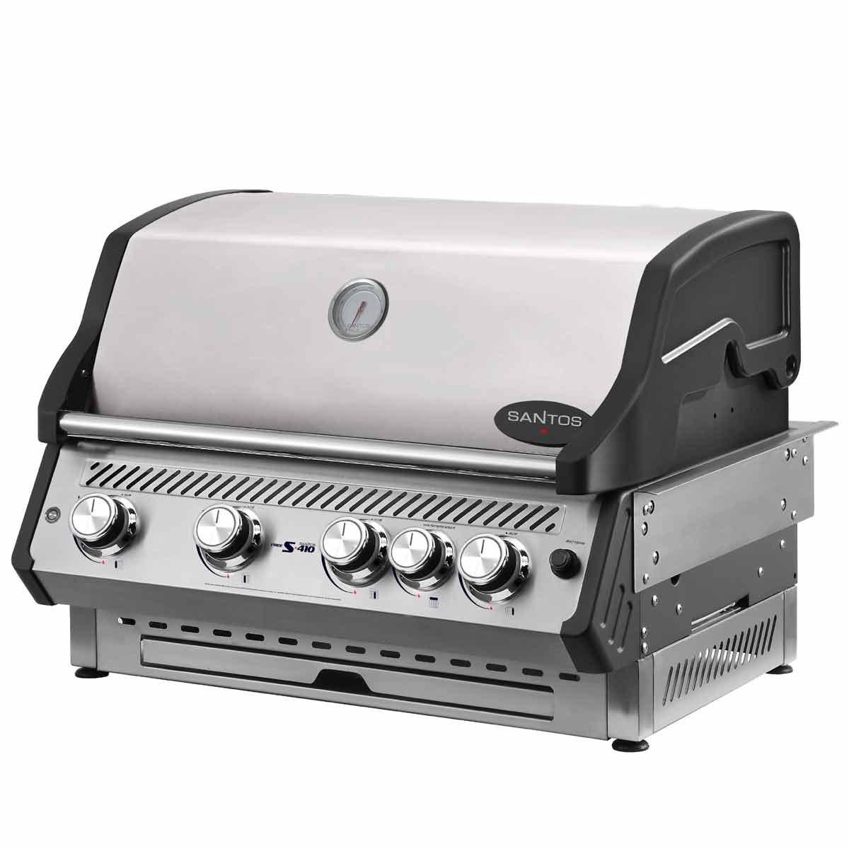Barbecue a Incasso 4 Bruciatori 76cm Acciaio Inox Santos