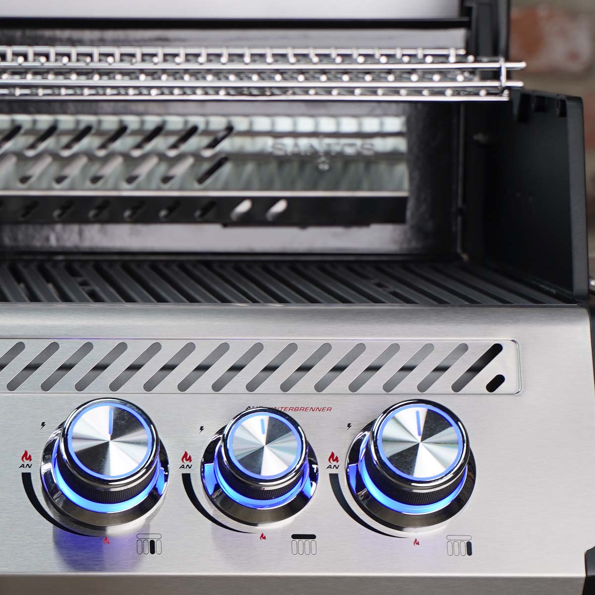 Barbecue a Incasso 4 Bruciatori 76cm Acciaio Inox Santos