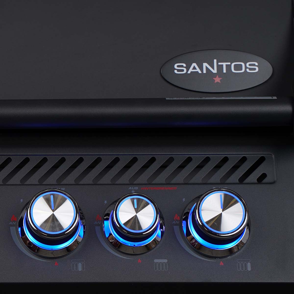 Barbecue S-410 PRO a Gas da Incasso 81.4x31x54cm Nero SANTOS