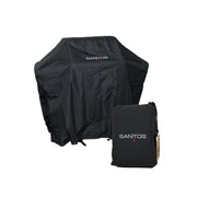 Copertura Protettiva per Barbecue 196 x 64 x 125 cm Nero SANTOS