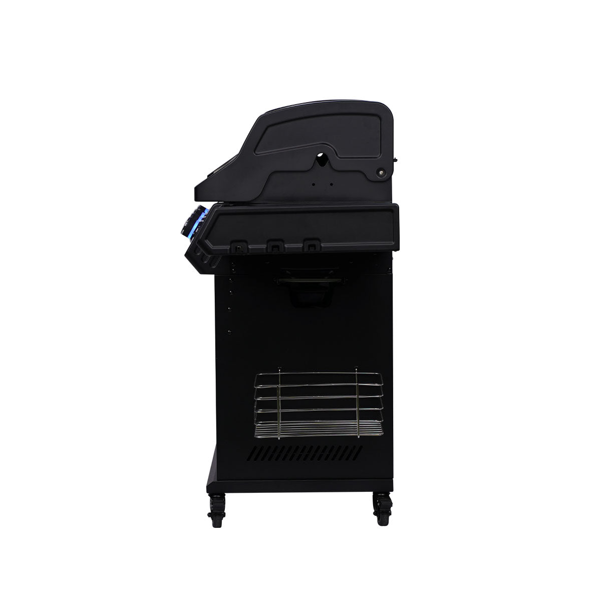 Barbecue a Gas S-401 Pro 4 Bruciatori Fornello Laterale 42.5x75.5cm Nero Santos