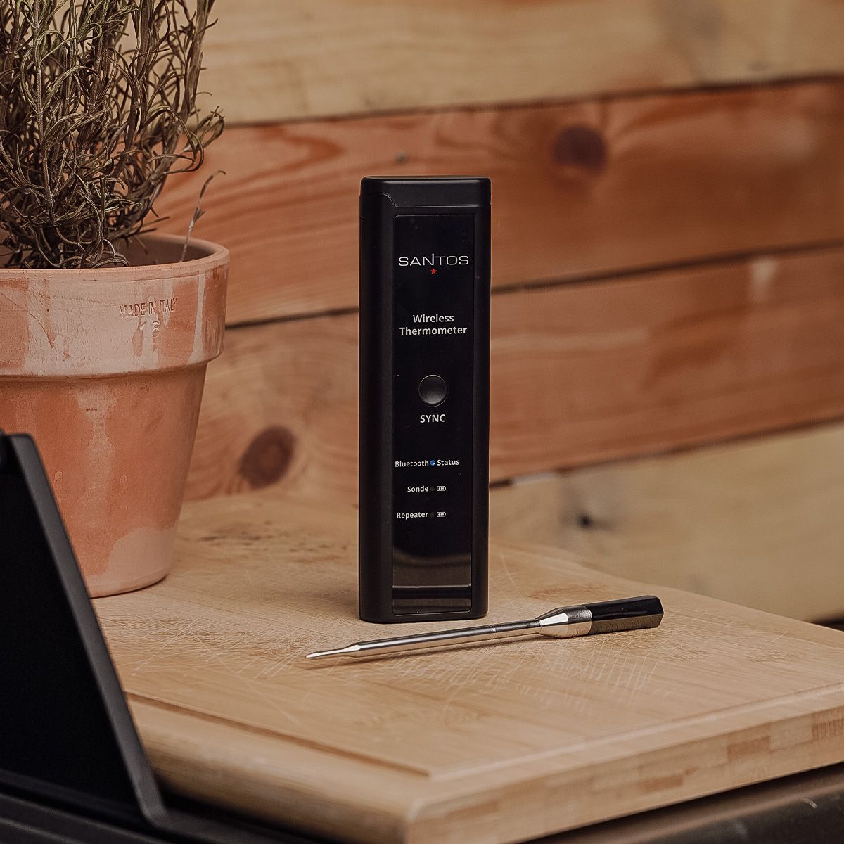 Termometro Barbecue Bluetooth Wireless App 100m SANTOS