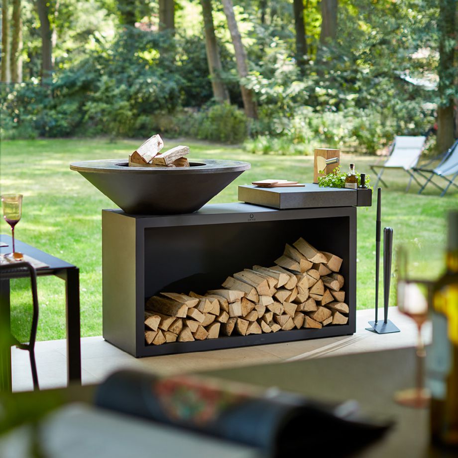 BARBECUE OFYR ISLAND CERAMIC BLACK OIB-85-CD