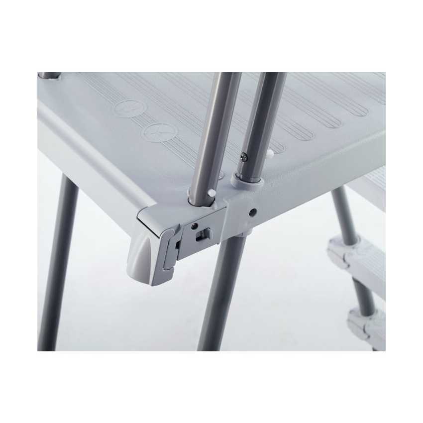 SCALETTA PISCINA  122-132 CM CON GRADINI REMOVIBILI