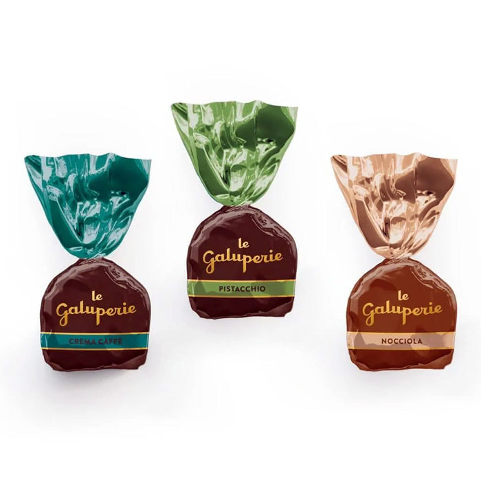 SCATOLA MAGNETICA PRALINE BASE LATTE E FONDENTE MISTE 500GR