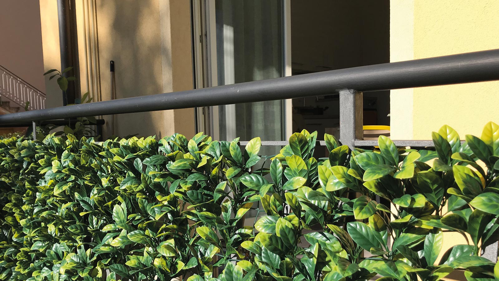 SIEPE SINTETICA SU RETE DI PLASTICA DIVY 3D PLUS LAURUS 1X3 M