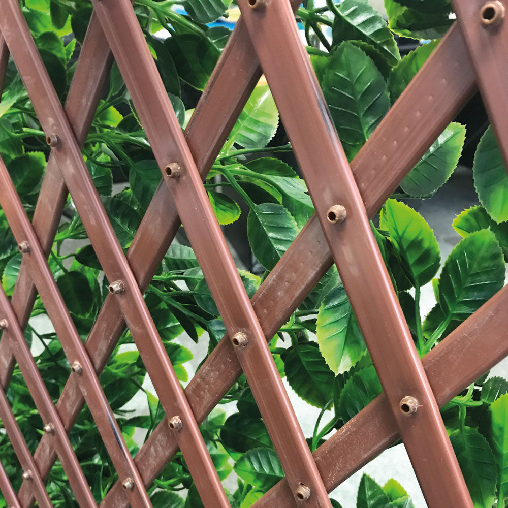 SIEPE SINTETICA CON TRALICCIO ESTENDIBILE DIVY 3D TRELLIS 1X2 M