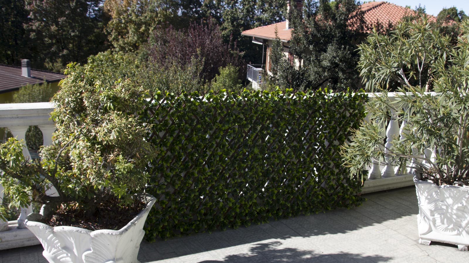 SIEPE SINTETICA CON TRALICCIO ESTENDIBILE DIVY 3D TRELLIS 1X2 M
