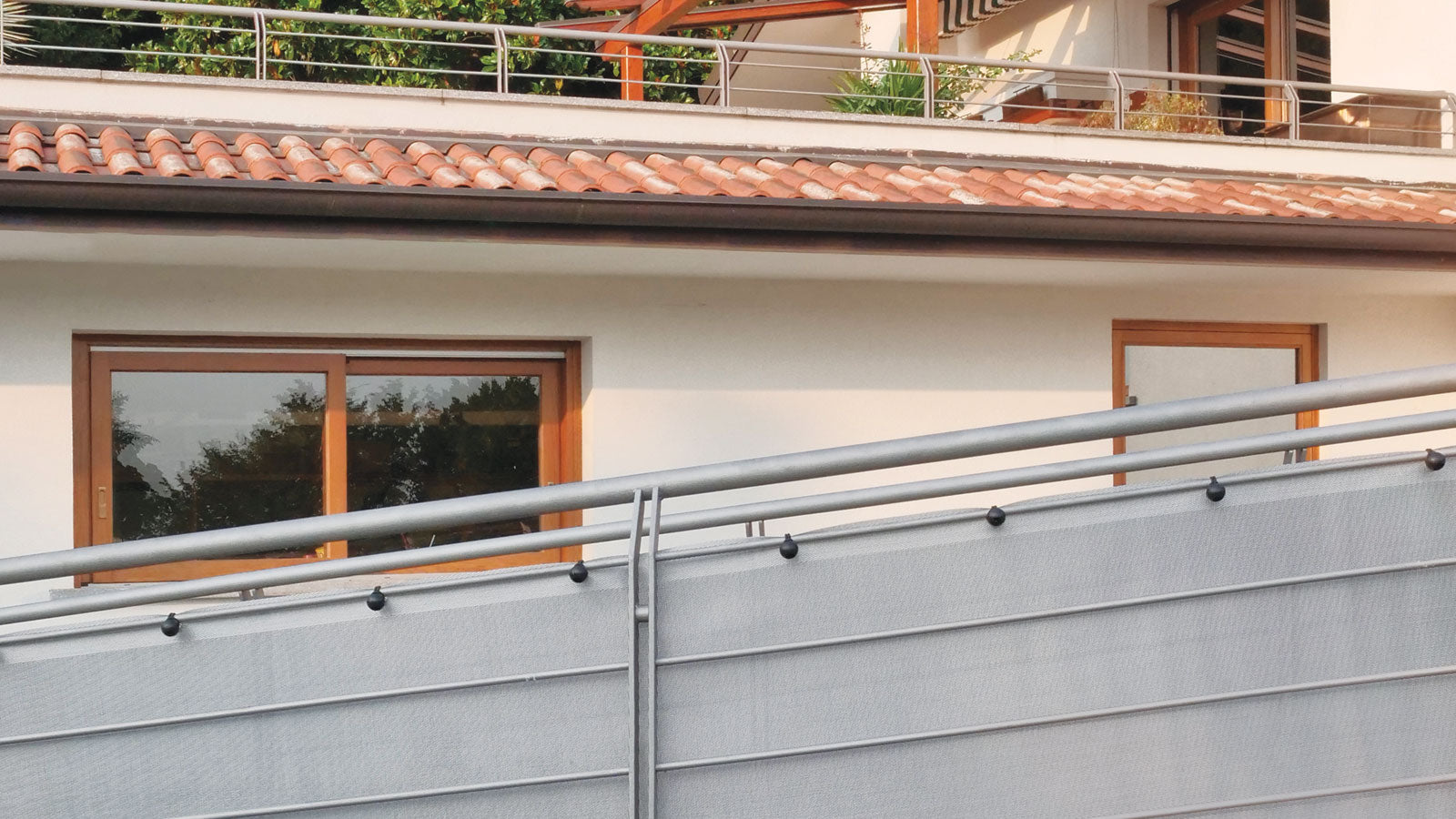 SCHERMATURA DI DESIGN TEXSTYLE DOUBLE-FACE 1x5 M GRIGIO
