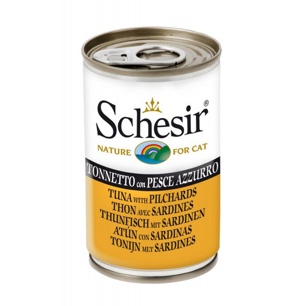 SCHESIR NATURE FOR CAT CIBO UMIDO IN LATTINA PER GATTI GUSTO A SCELTA 140 GRAMMI