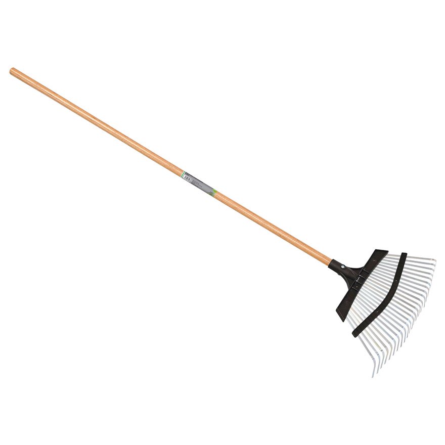 SCOPA PER ERBA E FOGLIE CON MANICO 135CM