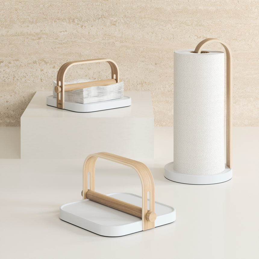 Portatovaglioli Bellwood 20cm Bianco Naturale UMBRA