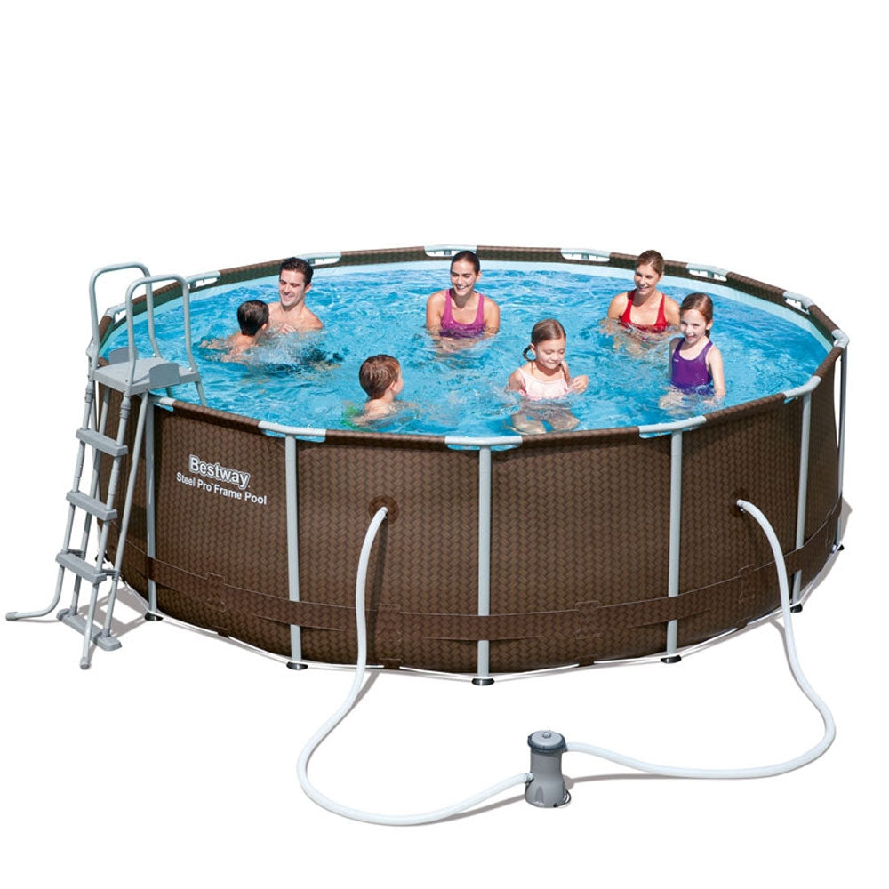 PISCINA STEEL PRO FRAME RATTAN 427X107CM