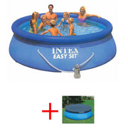 OFFERTA PISCINA INTEX EASY TONDA 396X84CM CON POMPA FILTRO + TELO COPERTURA