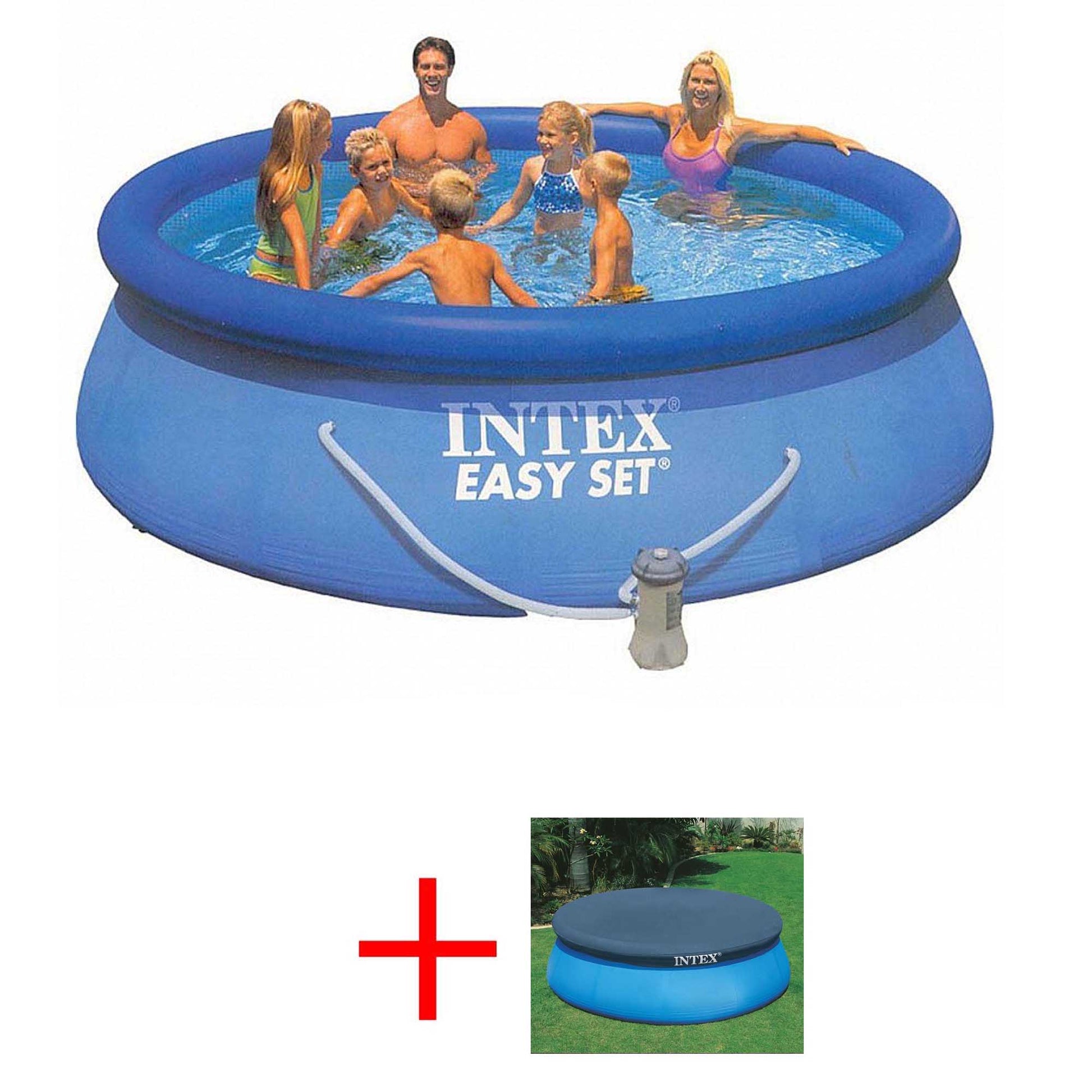 OFFERTA PISCINA INTEX EASY TONDA 396X84CM CON POMPA FILTRO + TELO COPERTURA