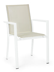 Sedia Impilabile Konnor Bianca 56.2x60x88 cm Bizzotto
