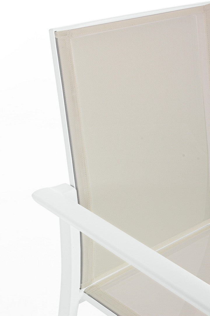 Sedia Impilabile Konnor Bianca 56.2x60x88 cm Bizzotto