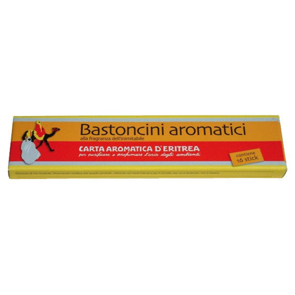 INCENSO 16 BASTONCINI AROMATICI CARTA D'ERITREA