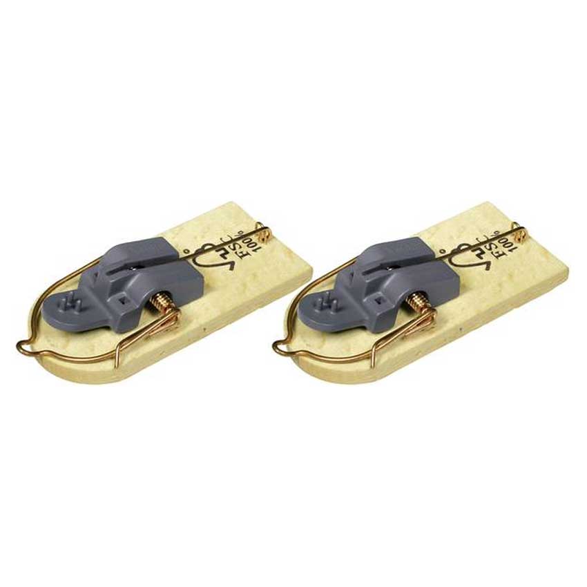 SET 2PZ TRAPPOLA PER TOPI IN LEGNO