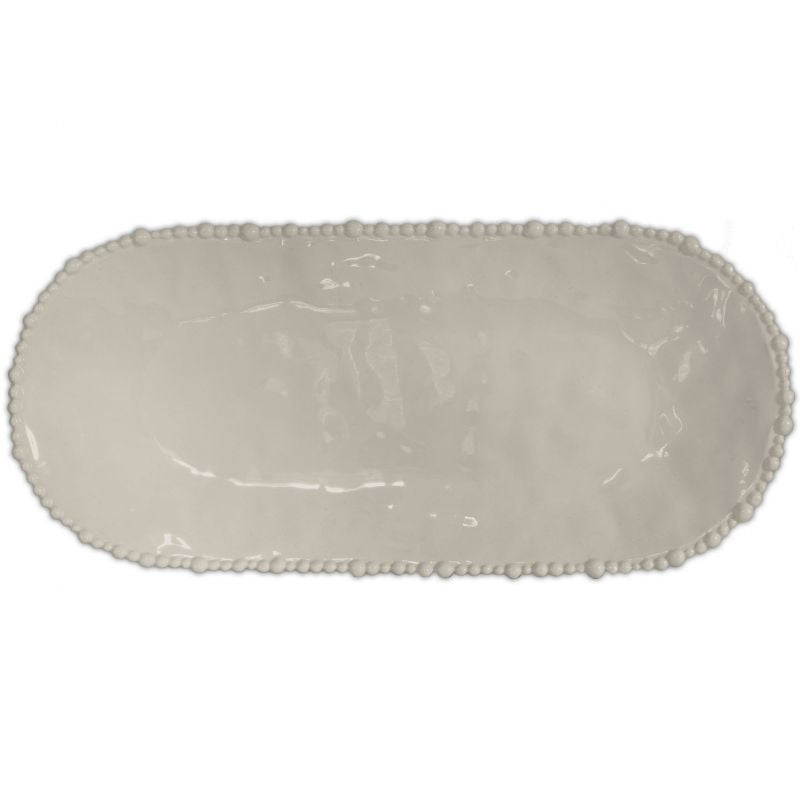 PIATTO A SERVIRE OVALE 53X24 CM - TORTORA
