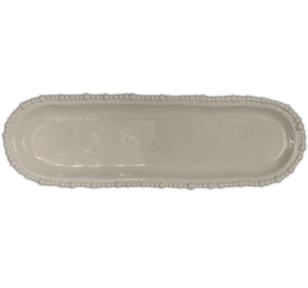 PIATTO A SERVIRE OVALE PICCOLO 44,5X13,5 CM - TORTORA