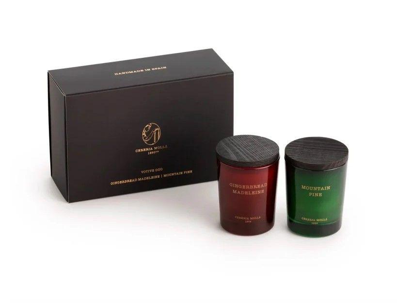Cereria Molla Set Candele Gingerbread Madeleine & Mountain Pine 2x70 g