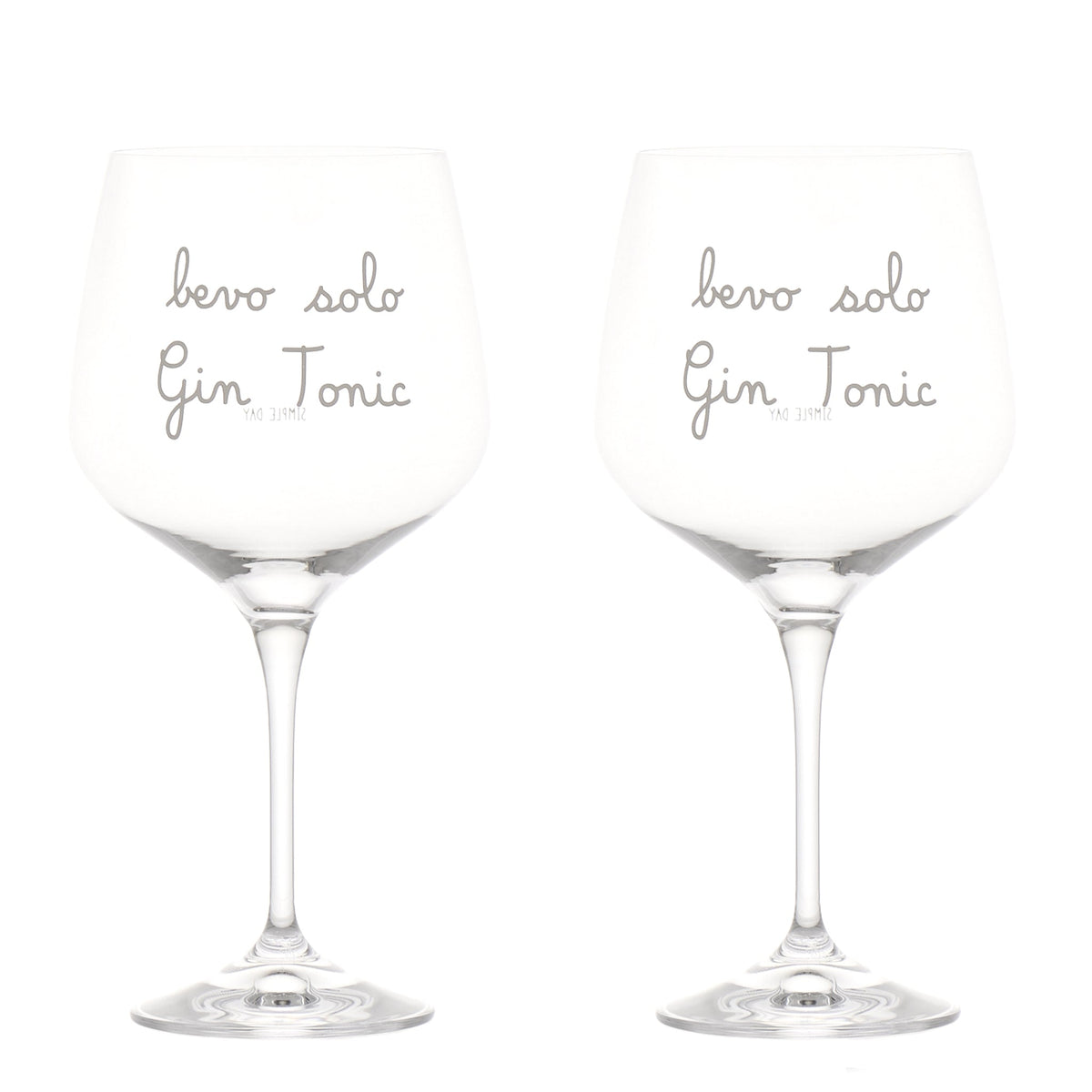 Set 2 calici cocktail Bevo solo gin tonic 82cl 21cm x 11cm Simple Day