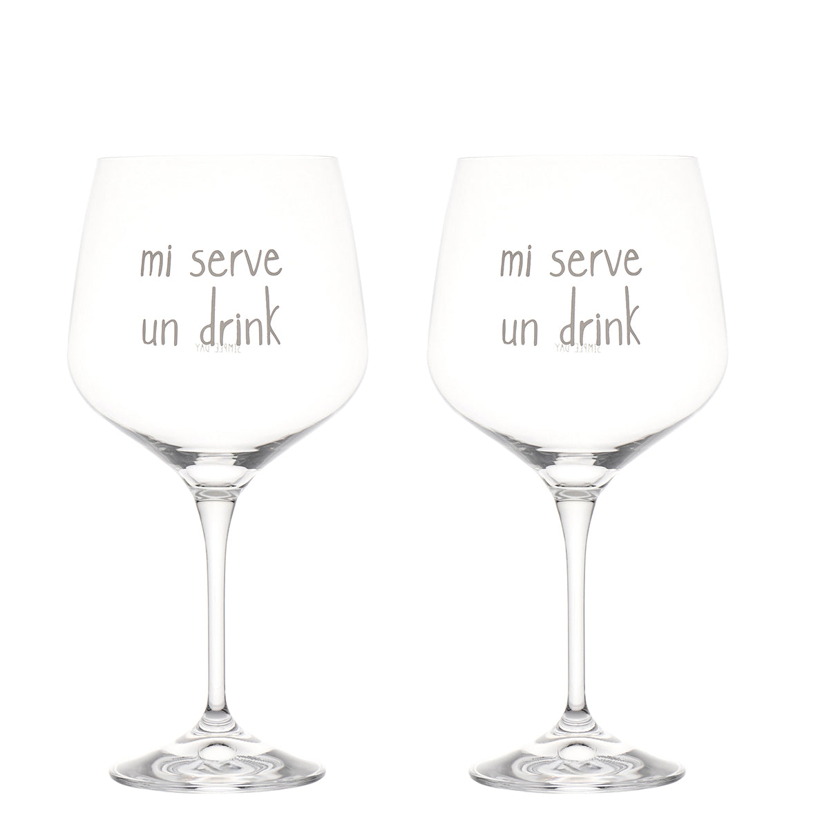 Set 2 calici cocktail Mi serve un drink 82cl 21cm x 11cm SIMPLE DAY