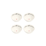 Set 4 coppette "È l'Ora dell'Aperitivo" 10.5x4cm