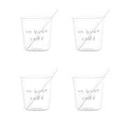 Set 4 bicchierini espresso D 5.8 cm x h 6 cm bianco Simple Day