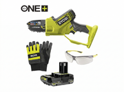 Set Seghetto da Potatura a Batteria 10 cm con guanti e occhiali RYOBI 18V ONE+