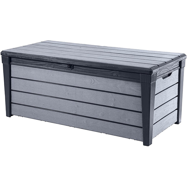 BAULE CONTENITORE DA GIARDINO BRUSHWOOD 455 L ANTRACITE  145 X 60,3 X 69,7 CM