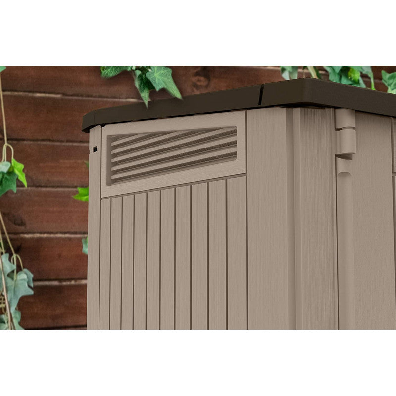 BOX STORE IT OUT MIDI NEW - BAULE CONTENITORE PORTA ATTREZZI DA ESTERNO 130X74X110 CM 845 LT BEIGE