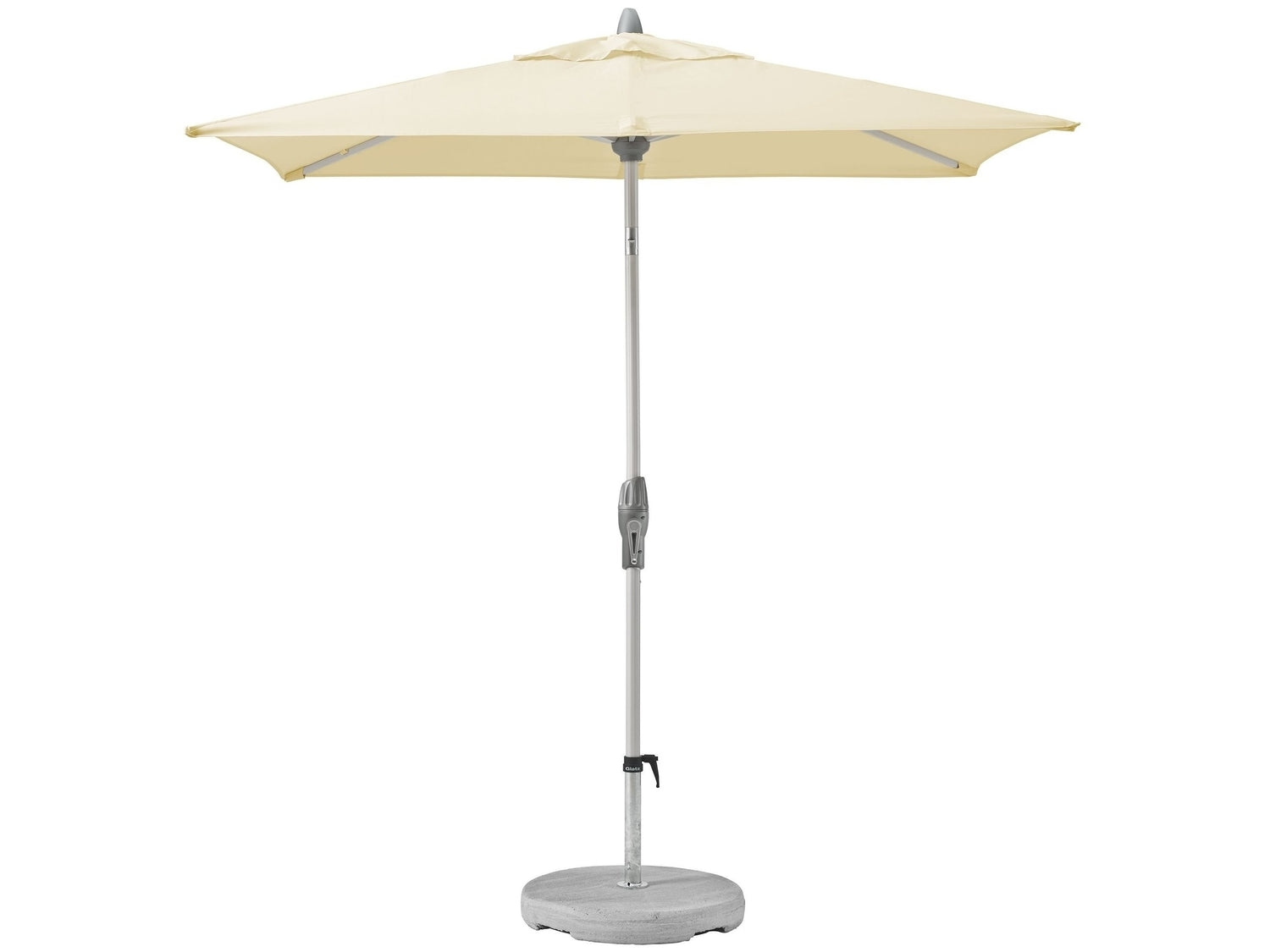 OMBRELLONE SHELL TURN QUADRATO BIANCO 250X200x255CM