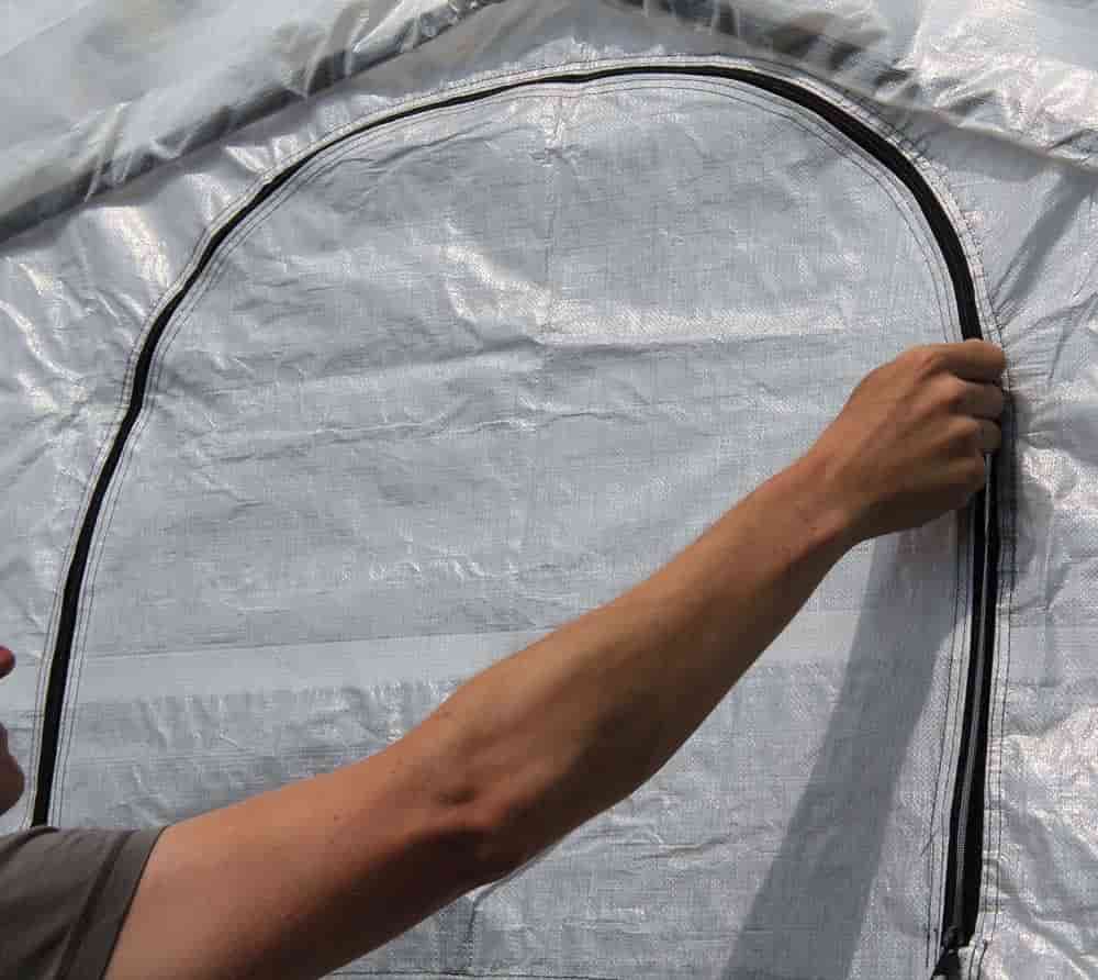 SERRA IN ALLUMINIO CON RIPIANI 300X300XH240CM