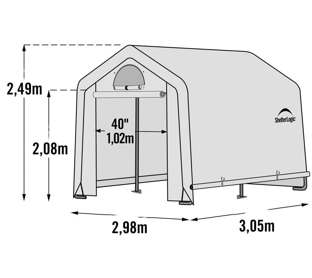 SERRA IN ALLUMINIO CON RIPIANI 300X300XH240CM